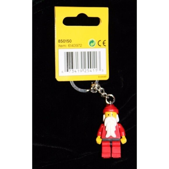 Lego Minifig Keychain Backpack Bag Charm 850150 Holiday Christmas Santa New NWT - Picture 3 of 6
